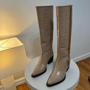 Chloe Cowboy Boots - LIKE NEW